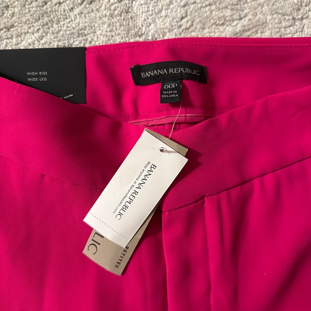 NWT Banana Republic High Rise Wide Leg Pant OOP